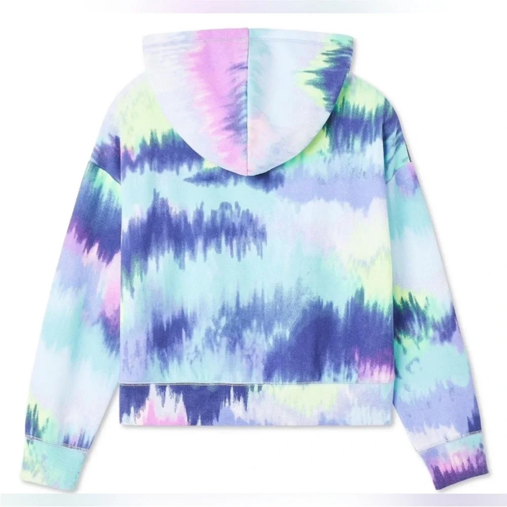 Justice Blue and Purple Tie-Dye Hoodie